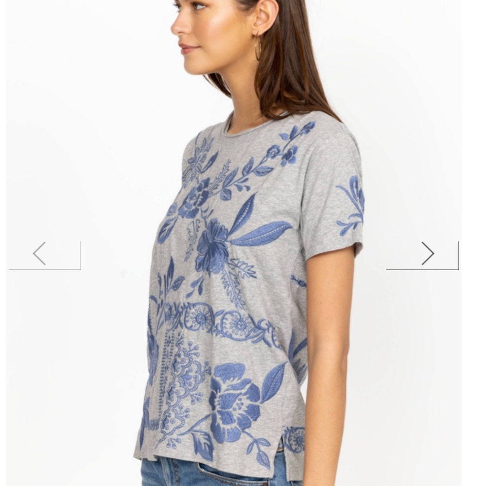 Johnny Was relaxed tee embroidered - Picture 3 of 8